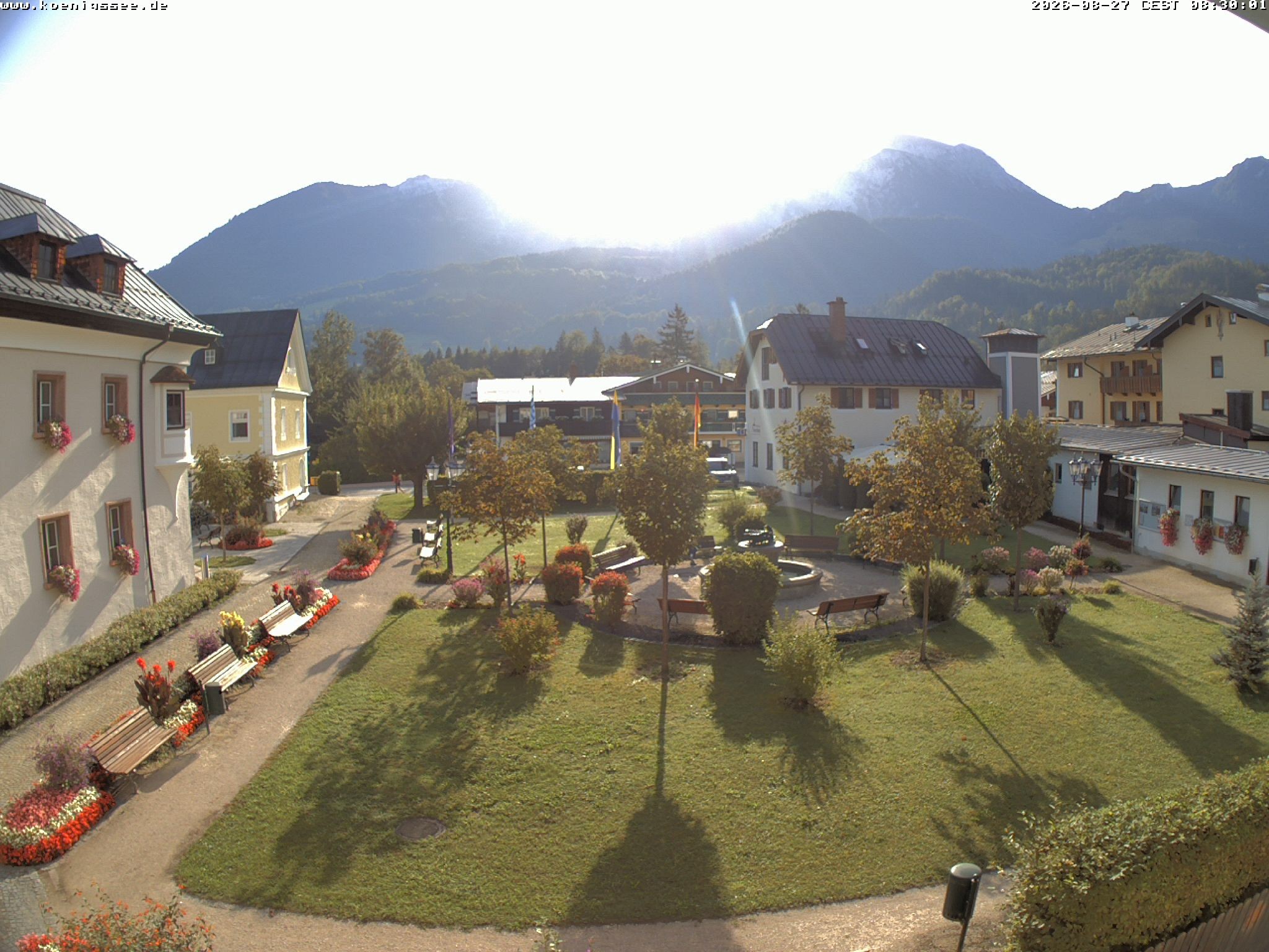 Archiv Foto Webcam Haus des Gastes - Königssee