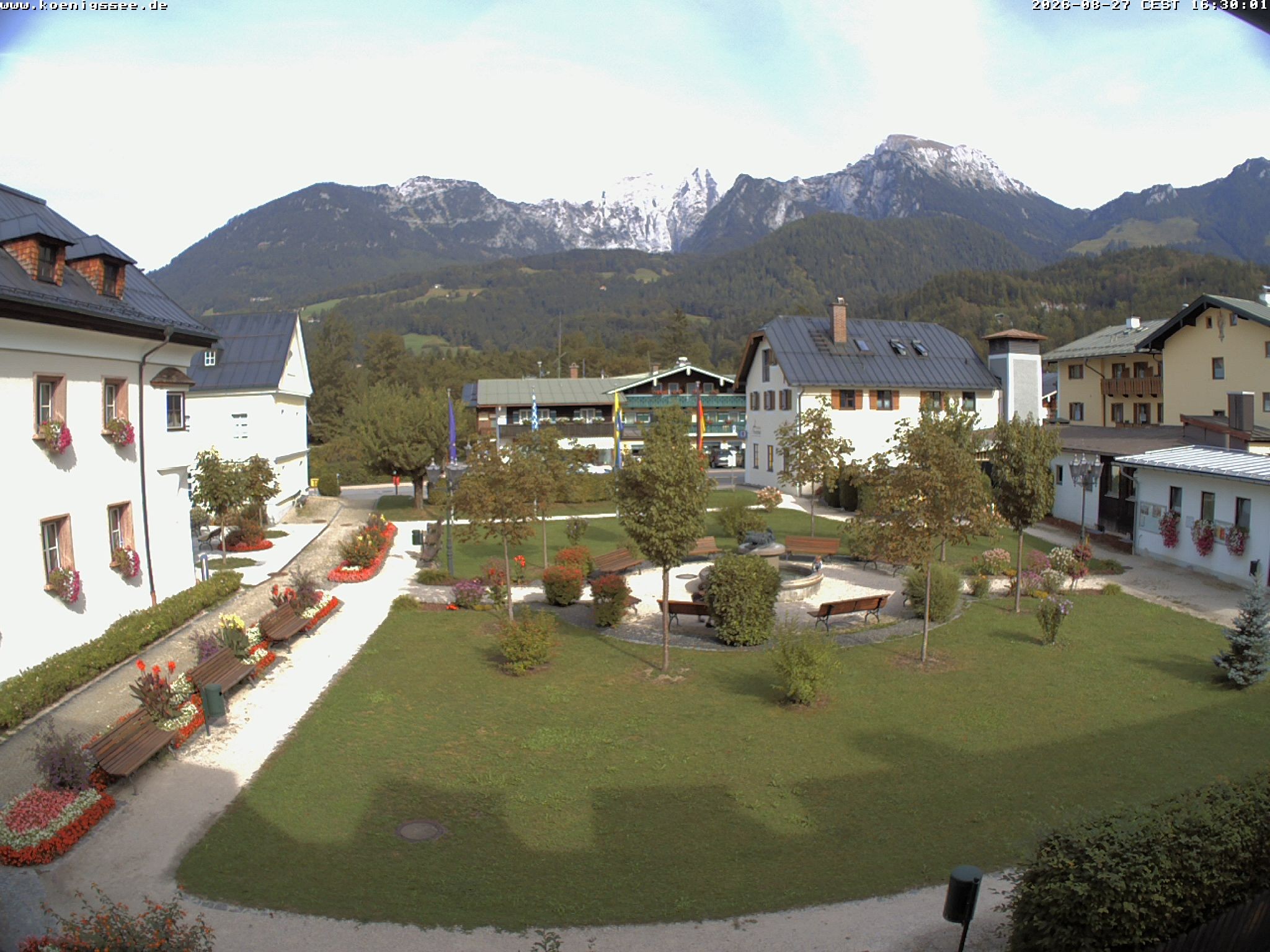 Archiv Foto Webcam Haus des Gastes - Königssee