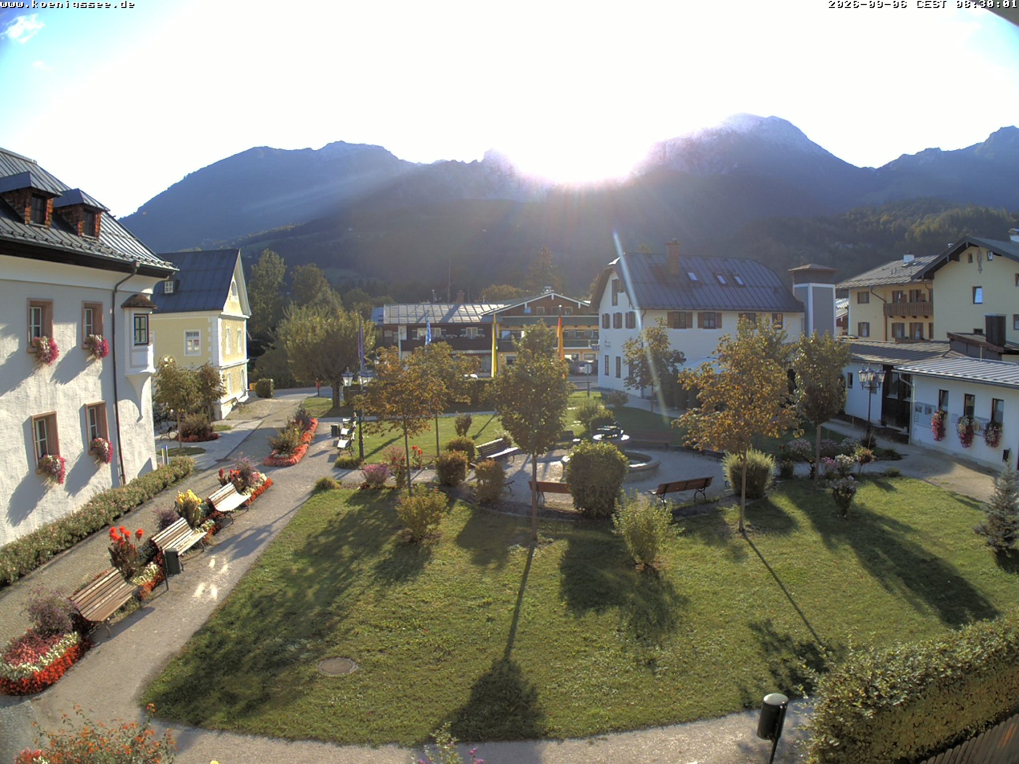 Archiv Foto Webcam Haus des Gastes - Königssee