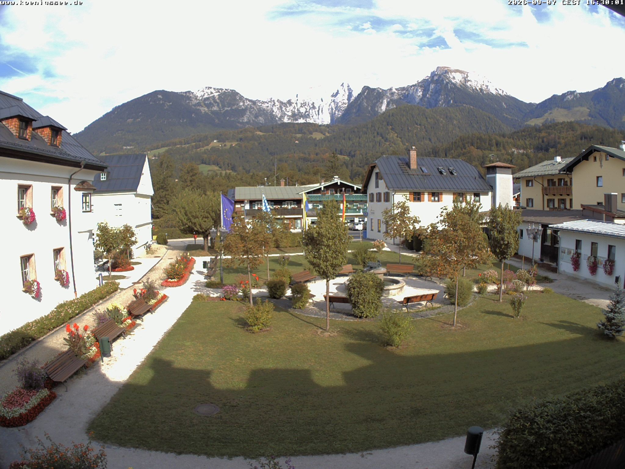Archiv Foto Webcam Haus des Gastes - Königssee