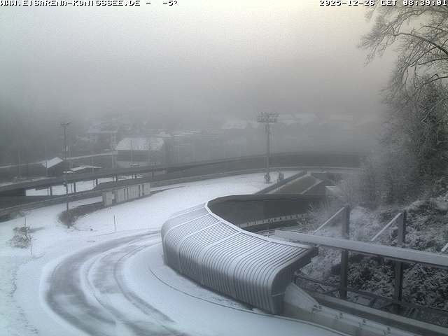 Archiv Foto Webcam Bobbahn mit Blickrichtung Königssee
