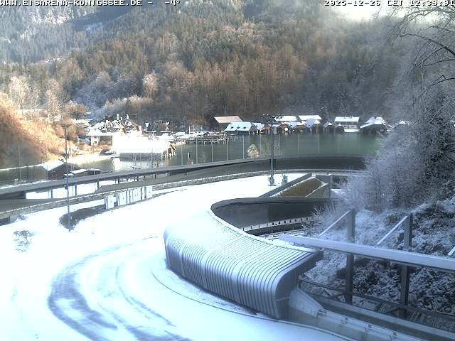 Archiv Foto Webcam Bobbahn mit Blickrichtung Königssee