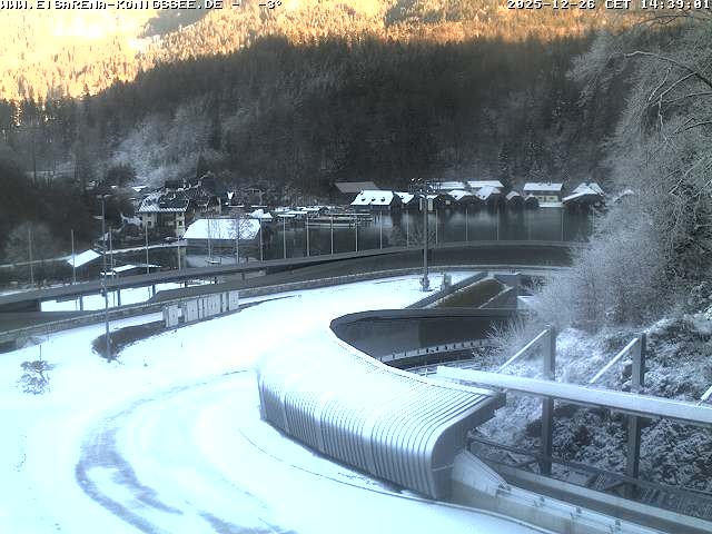 Archiv Foto Webcam Bobbahn mit Blickrichtung Königssee