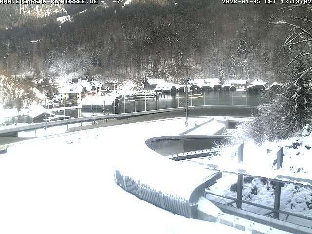 Archiv Foto Webcam Bobbahn mit Blickrichtung Königssee