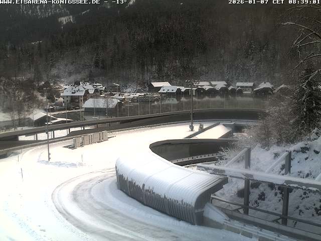 Archiv Foto Webcam Bobbahn mit Blickrichtung Königssee