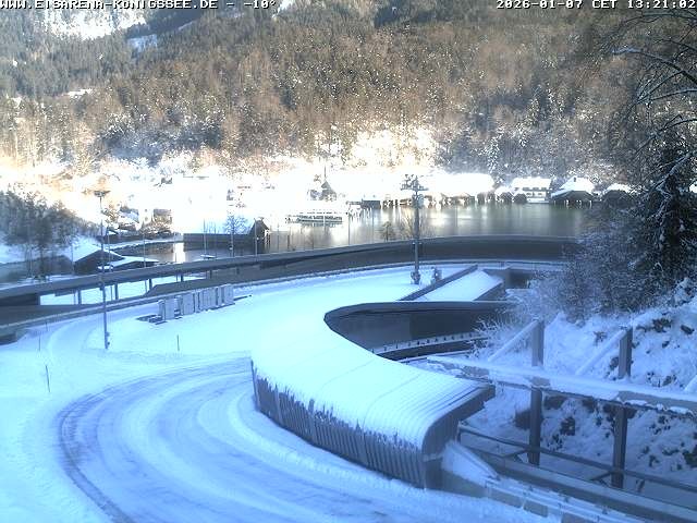 Archiv Foto Webcam Bobbahn mit Blickrichtung Königssee