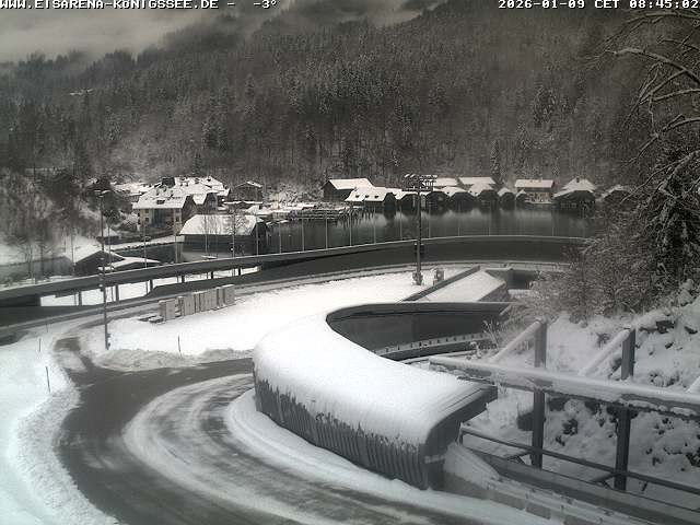 Archiv Foto Webcam Bobbahn mit Blickrichtung Königssee