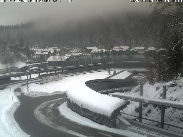 Archiv Foto Webcam Bobbahn mit Blickrichtung Königssee