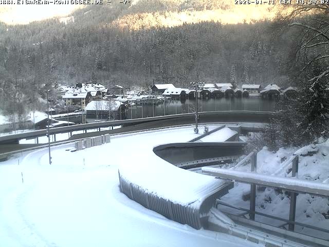 Archived image Webcam Bobsled run Koenigssee