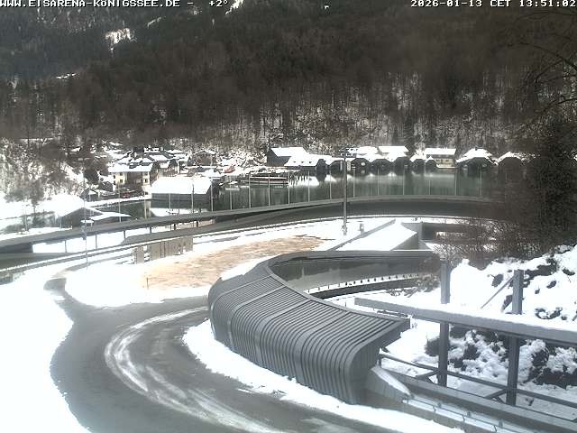 Archived image Webcam Bobsled run Koenigssee
