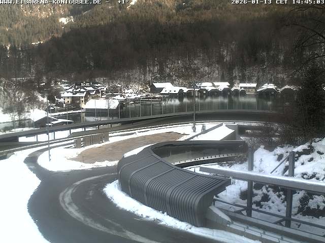 Archived image Webcam Bobsled run Koenigssee