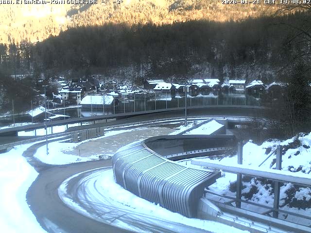 Archiv Foto Webcam Bobbahn mit Blickrichtung Königssee
