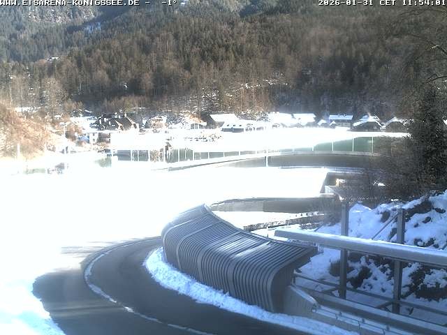 Archiv Foto Webcam Bobbahn mit Blickrichtung Königssee