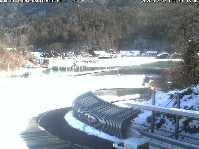 Archiv Foto Webcam Bobbahn mit Blickrichtung Königssee