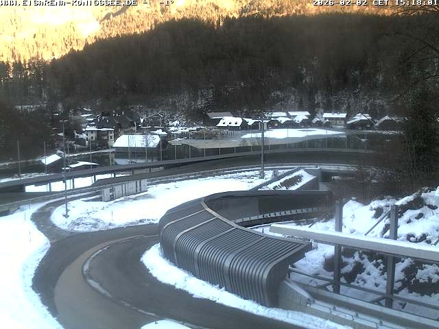 Archiv Foto Webcam Bobbahn mit Blickrichtung Königssee