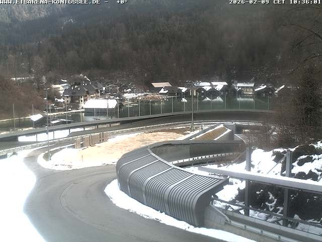 Archiv Foto Webcam Bobbahn mit Blickrichtung Königssee