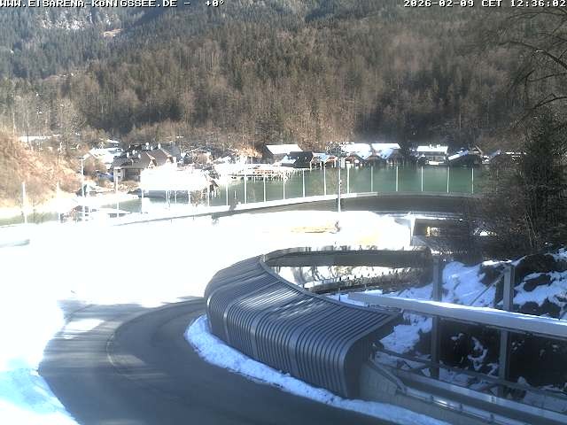 Archiv Foto Webcam Bobbahn mit Blickrichtung Königssee
