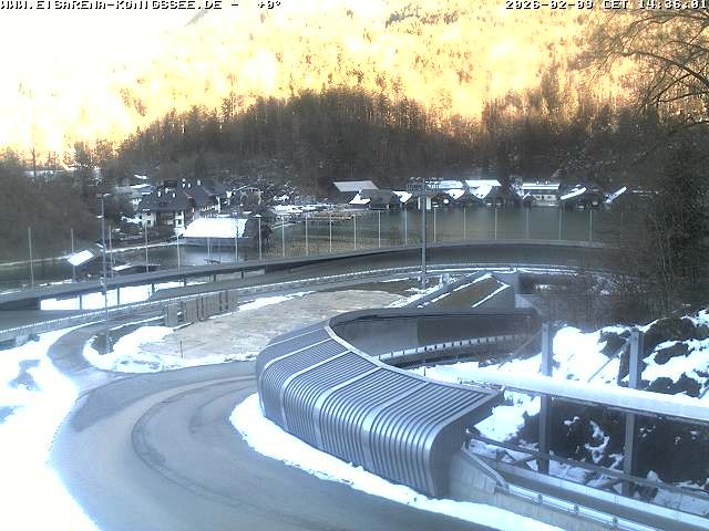 Archiv Foto Webcam Bobbahn mit Blickrichtung Königssee