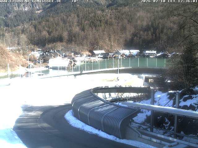 Archiv Foto Webcam Bobbahn mit Blickrichtung Königssee