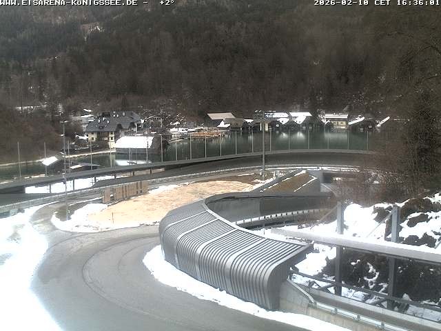 Archiv Foto Webcam Bobbahn mit Blickrichtung Königssee
