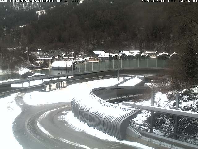 Archiv Foto Webcam Bobbahn mit Blickrichtung Königssee