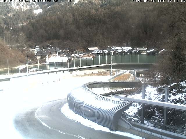 Archiv Foto Webcam Bobbahn mit Blickrichtung Königssee