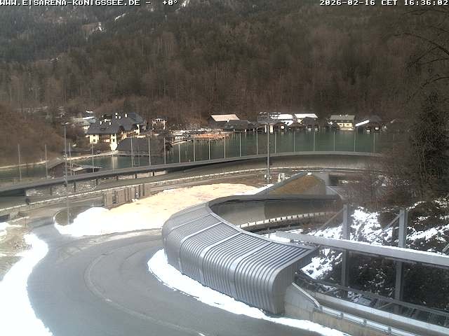 Archiv Foto Webcam Bobbahn mit Blickrichtung Königssee