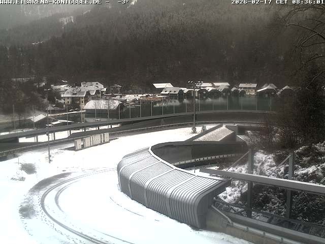 Archiv Foto Webcam Bobbahn mit Blickrichtung Königssee