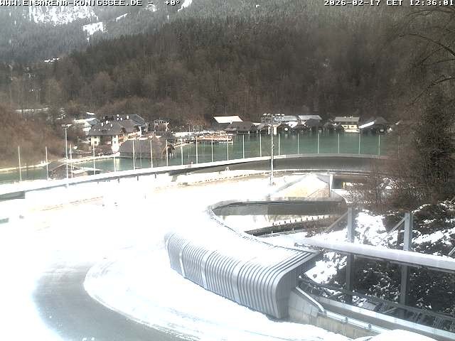 Archiv Foto Webcam Bobbahn mit Blickrichtung Königssee