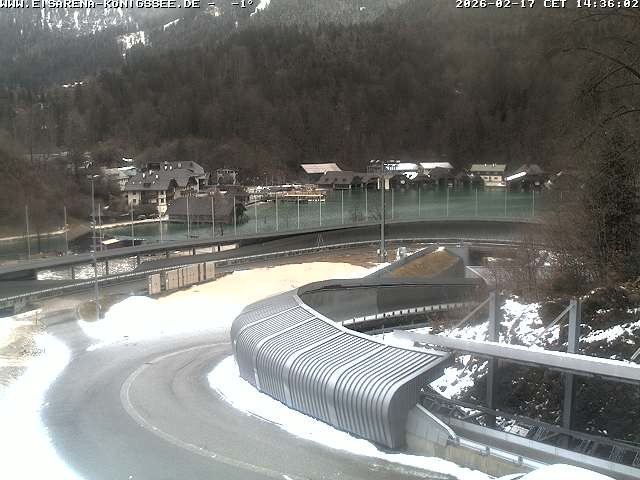 Archiv Foto Webcam Bobbahn mit Blickrichtung Königssee