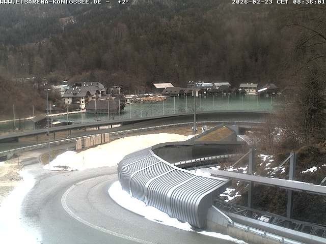 Archiv Foto Webcam Bobbahn mit Blickrichtung Königssee