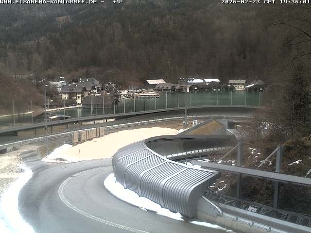 Archiv Foto Webcam Bobbahn mit Blickrichtung Königssee