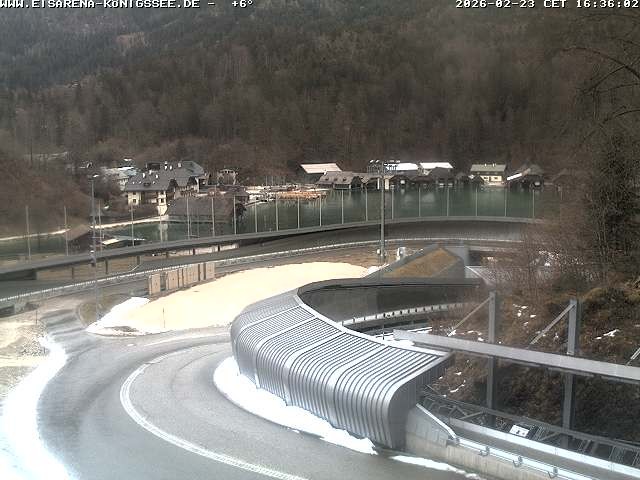 Archiv Foto Webcam Bobbahn mit Blickrichtung Königssee