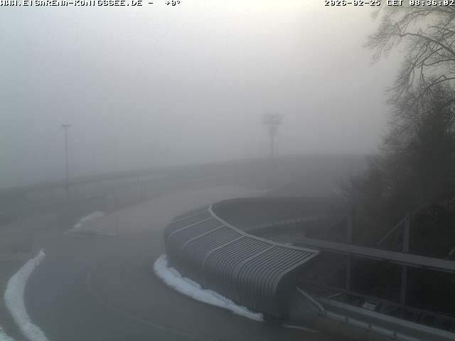 Archiv Foto Webcam Bobbahn mit Blickrichtung Königssee