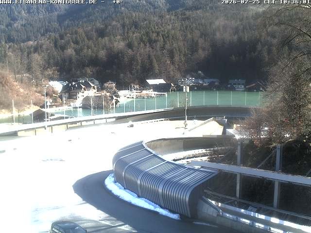 Archiv Foto Webcam Bobbahn mit Blickrichtung Königssee