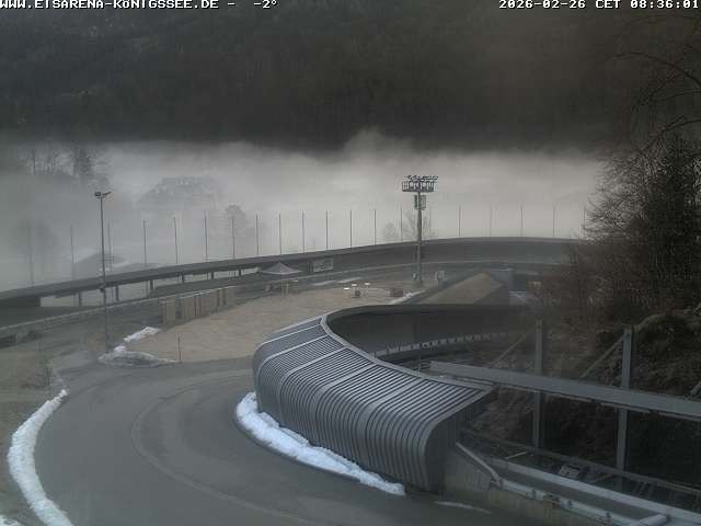 Archived image Webcam Bobsled run Koenigssee