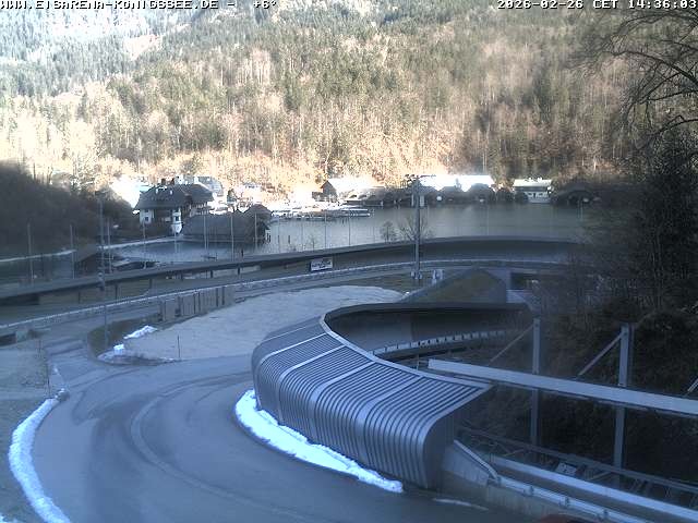 Archived image Webcam Bobsled run Koenigssee