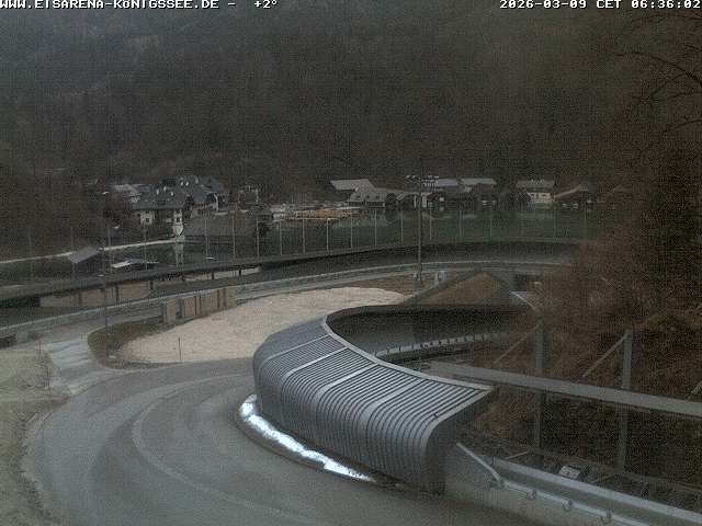 Archiv Foto Webcam Bobbahn mit Blickrichtung Königssee