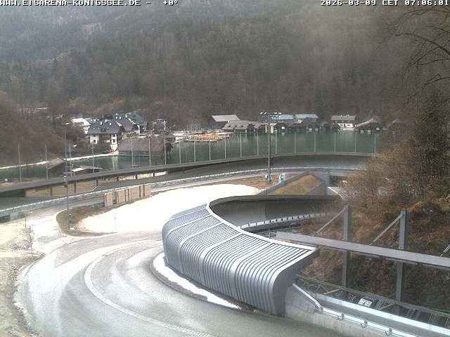 Archiv Foto Webcam Bobbahn mit Blickrichtung Königssee