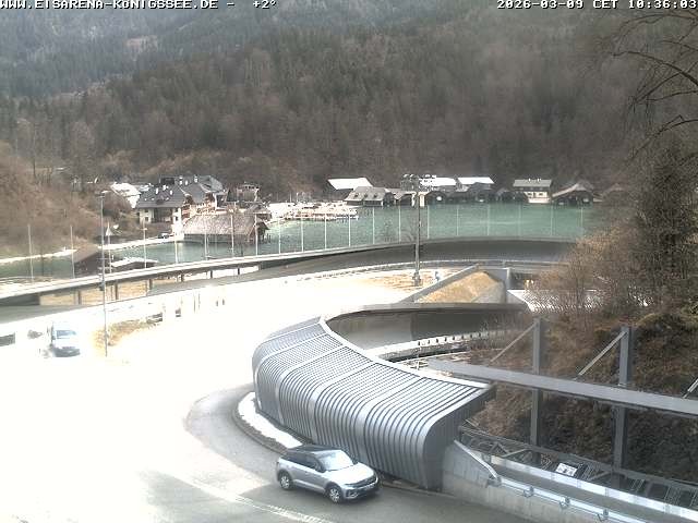 Archiv Foto Webcam Bobbahn mit Blickrichtung Königssee