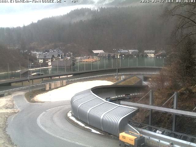 Archiv Foto Webcam Bobbahn mit Blickrichtung Königssee