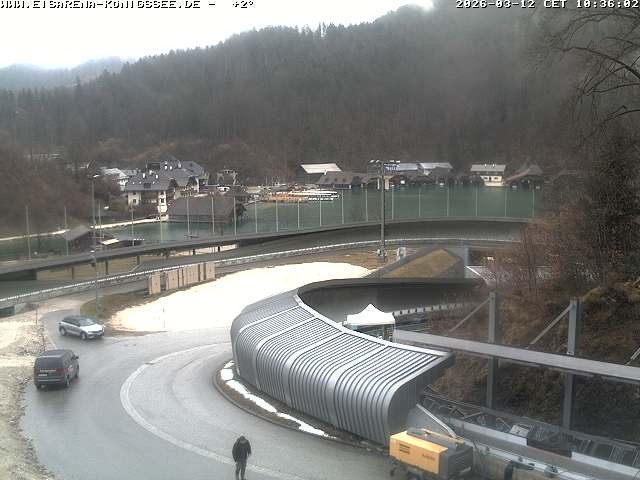 Archiv Foto Webcam Bobbahn mit Blickrichtung Königssee