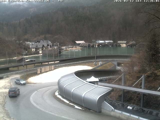 Archiv Foto Webcam Bobbahn mit Blickrichtung Königssee