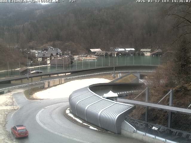 Archiv Foto Webcam Bobbahn mit Blickrichtung Königssee