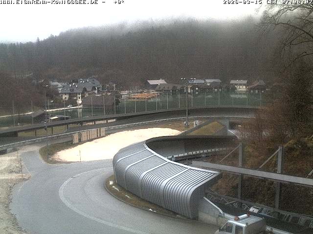Archiv Foto Webcam Bobbahn mit Blickrichtung Königssee
