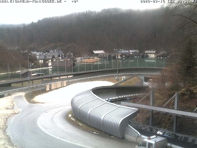 Archiv Foto Webcam Bobbahn mit Blickrichtung Königssee