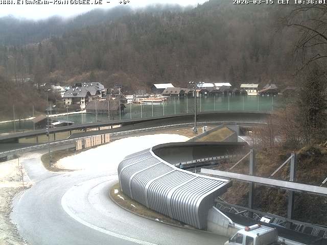 Archiv Foto Webcam Bobbahn mit Blickrichtung Königssee