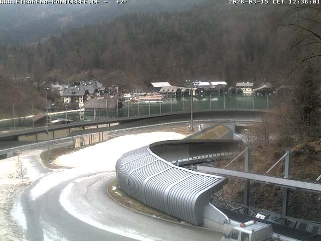 Archiv Foto Webcam Bobbahn mit Blickrichtung Königssee