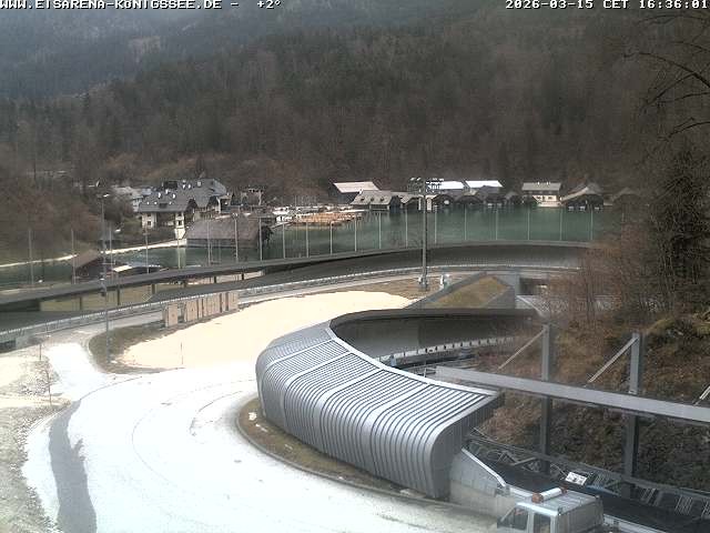 Archiv Foto Webcam Bobbahn mit Blickrichtung Königssee