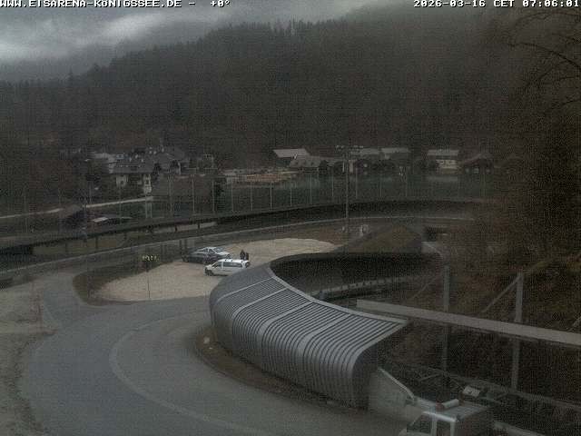 Archived image Webcam Bobsled run Koenigssee